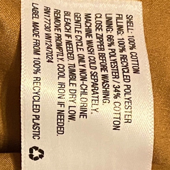 Wild Fable Women's Medium Oversized Woven Quilted Bomber Jacket Dessert Orange - Picture 4 of 13